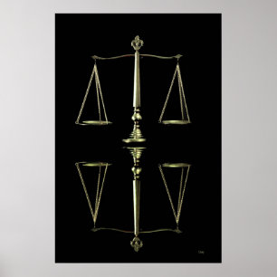 Poster Réflexion balance