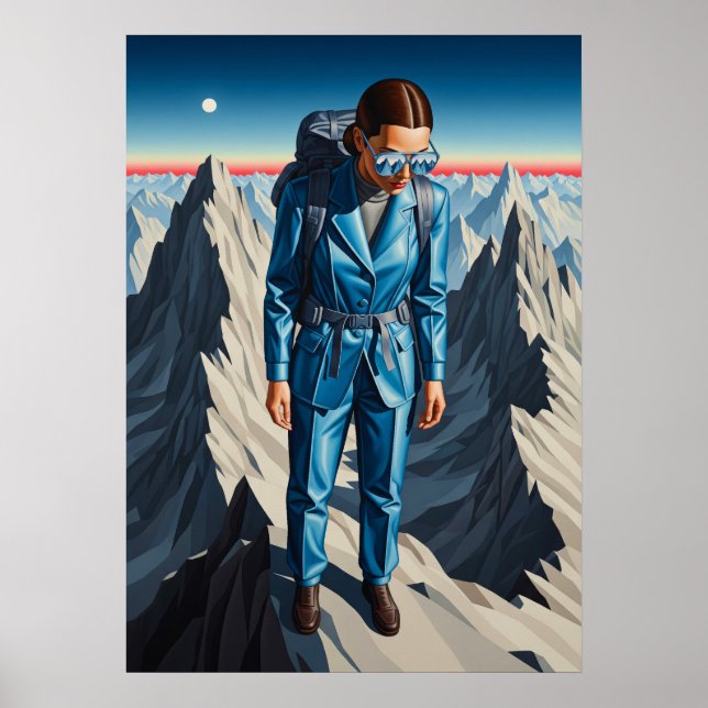 POSTER RÉFLEXION DANS LE FROID - (Devant)