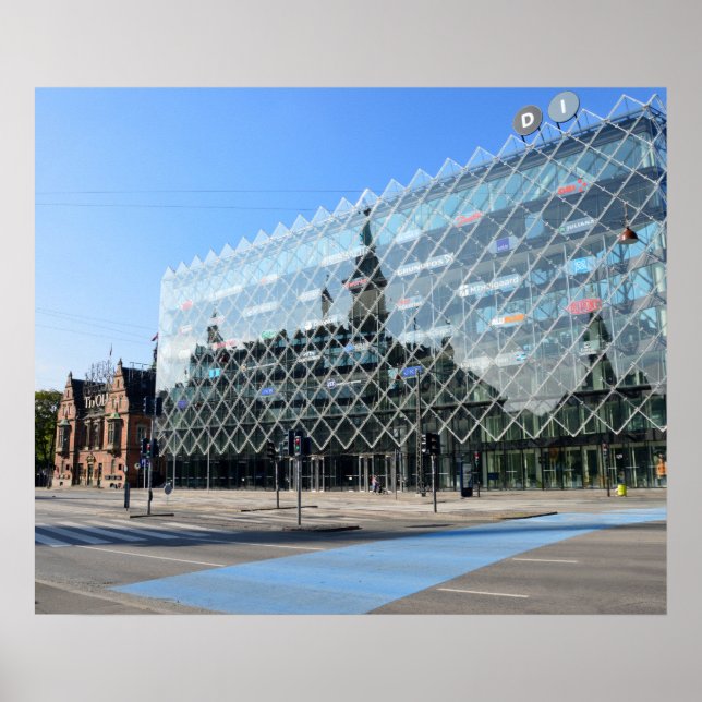 Poster Réflexion de l'Hôtel de Ville de Copenhague (Devant)