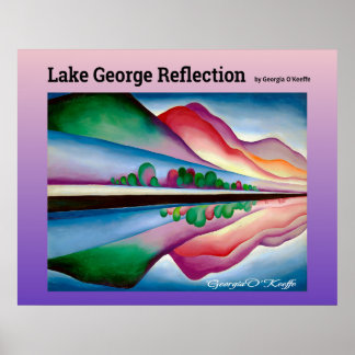Poster Réflexion du lac George