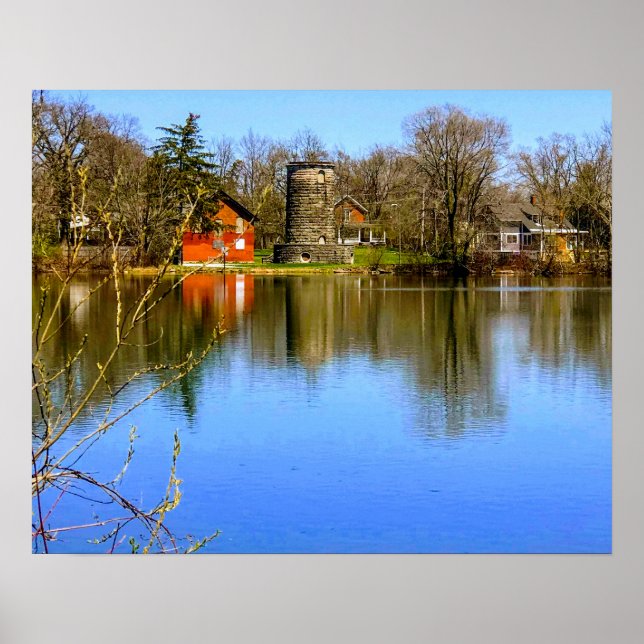 Poster Réflexion du réservoir II (Devant)
