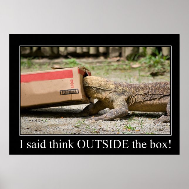 Poster Réflexion sur la boîte (Devant)