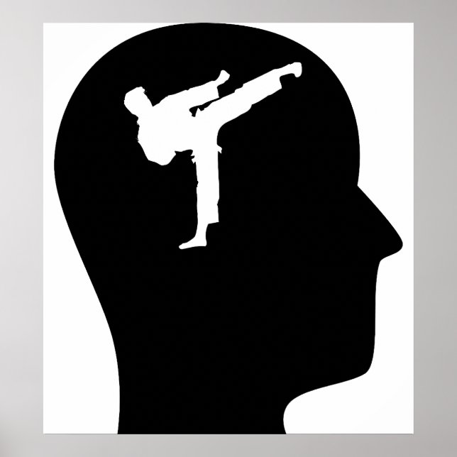 Poster Réflexion sur le karaté (Devant)