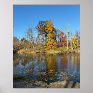 Poster Réflexions d'automne sur l'affiche de Creek