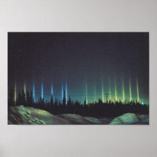 Poster réflexions de la lumière en Alaska