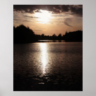 Poster Réflexions de la vie magnifique paysage de beaux-a
