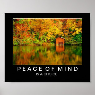 Poster Réflexions de lac autumn : Paix de l'esprit