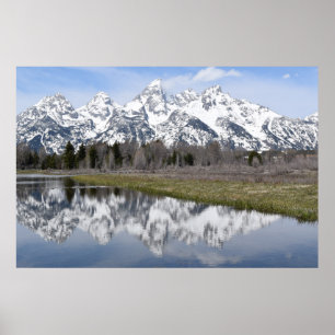 Poster Réflexions des Montagnes (Grand Tétons)
