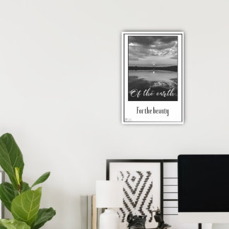 Poster Réflexions en noir et blanc pour l'affiche de beau