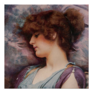 Poster Réflexions lointaines de John William Godward