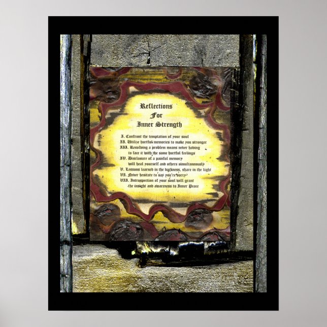 Poster Réflexions Pour La Force Intérieure (Devant)