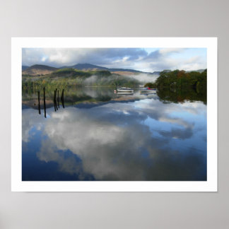Poster Réflexions sur l'affiche de Derwentwater
