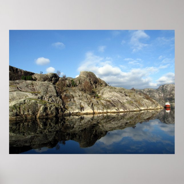 Poster Réflexions sur les fjords 1 (Devant)