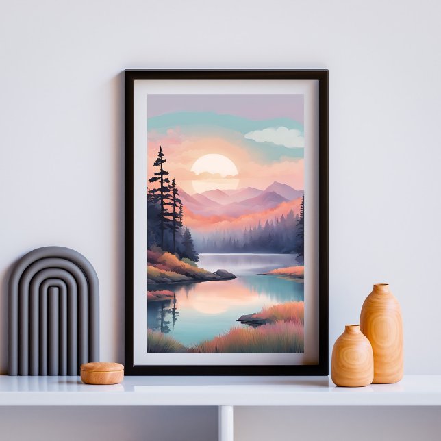 Poster Réflexions sur les prés d'or (Créateur téléchargé)