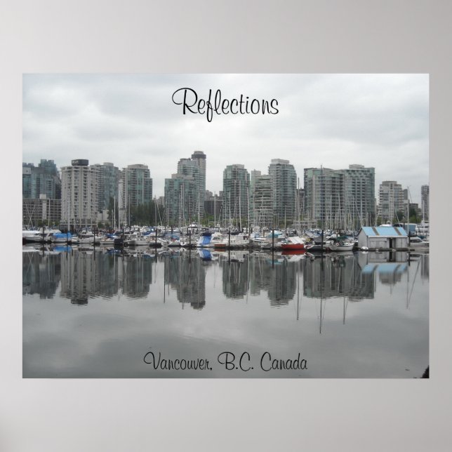 Poster Réflexions - Vancouver, C.-B. (Devant)