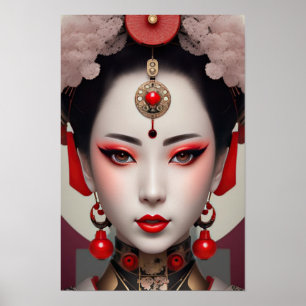 Poster Regard sur Geisha
