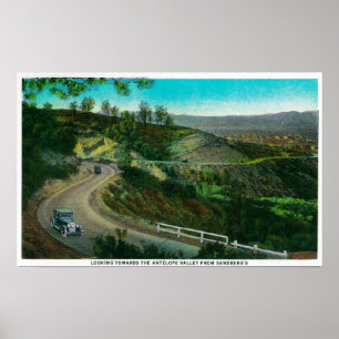 Poster Regard vers la vallée d'antilope de Sandberg