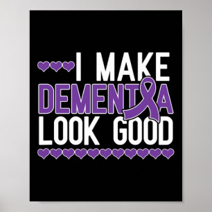 Poster Regardez Alzheimerheimer Warriheimer Purple Ribbon