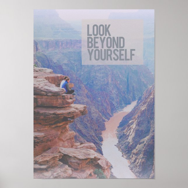 Poster "Regardez au-delà de vous-même" Grand Canyon Poste (Devant)