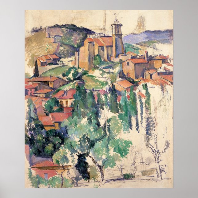 Poster Regardez Gardanne - Paul Cezanne - c1885 (Devant)