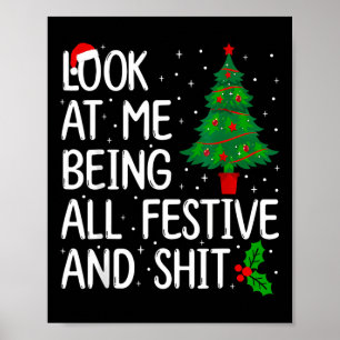 Poster Regardez-Moi Être Festif Et Noël