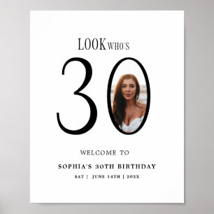 Poster Regardez qui a trente ans Photo 30e anniversaire p