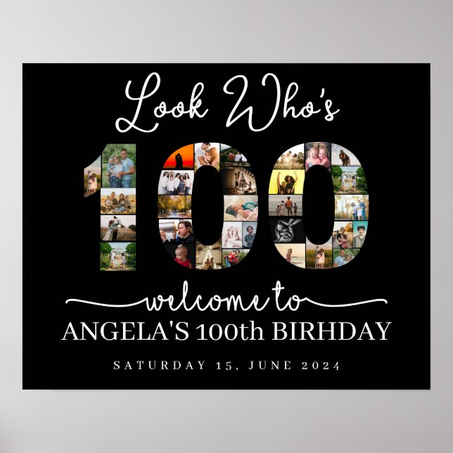 Poster regardez qui est 100 jalon 100e anniversaire photo (Devant)