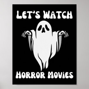Poster Regardons les films d'horreur Drôle Halloween Homm