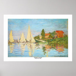Poster Regatta à Argenteuil par Claude Monet