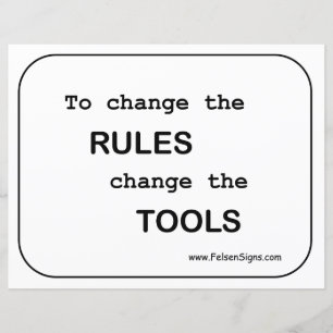 Poster - Regeln / Tools