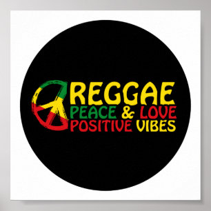 Poster Reggae Musique avec citations positives