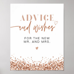 Poster REGINA Rose Gold Conseils pour la mariée et la cha