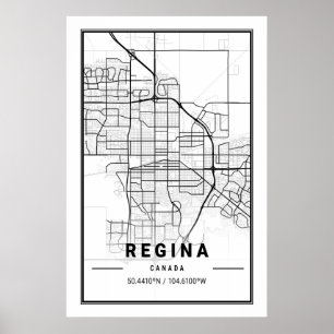 Poster Regina Saskatchewan Canada Cities Travel City Cart