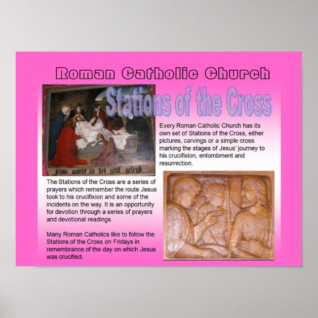 Poster Région, Catholicisme Romain de la Croix (Devant)