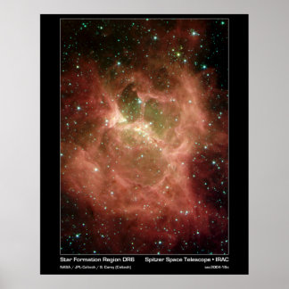 Poster Région de formation de Star DRS - Télescope Spitze