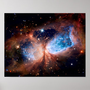 Poster Région de formation d'étoiles S106 - Photo de la N