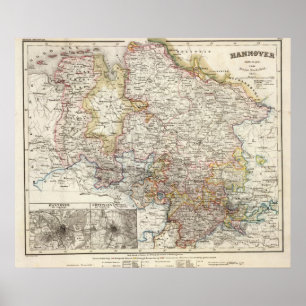 Poster Région de Hanovre en Allemagne