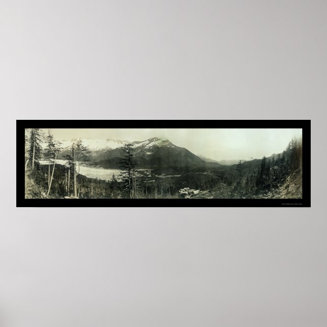 Poster Région de Juneau Alaska Photo 1908 (Devant)