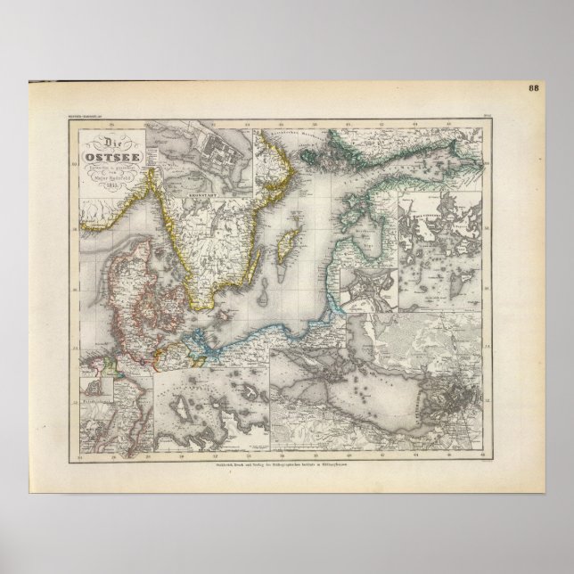 Poster Région de la mer Baltique (Devant)