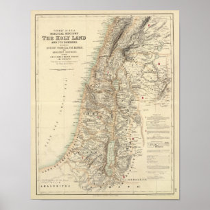 Poster Régions bibliques de la Turquie et de l'Asie