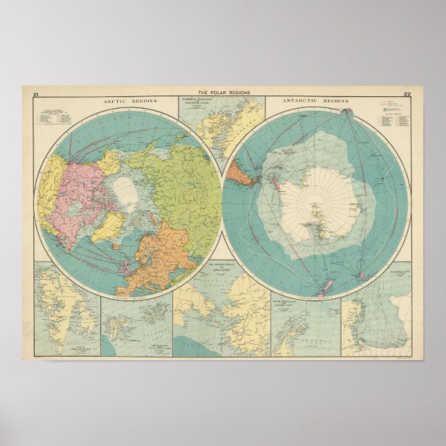 Poster Régions polaires (Devant)