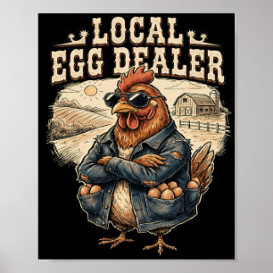 Poster Registre local des fournisseurs d'œufs Ferme de po
