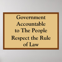 Règle de droit responsable du gouvernement