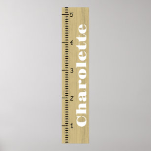 Poster Règle de graphique de croissance féminine personna