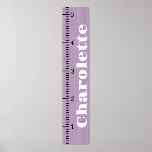 Poster Règle de graphique de croissance féminine personna