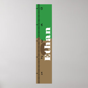Poster Règle de graphique de croissance humaine personnal