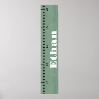 Poster Règle de graphique de croissance humaine personnal