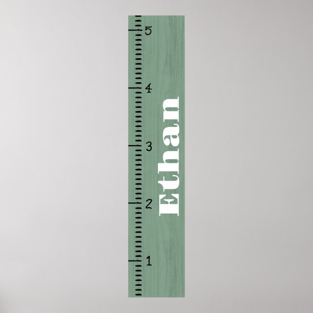 Poster Règle de graphique de croissance humaine personnal (Devant)