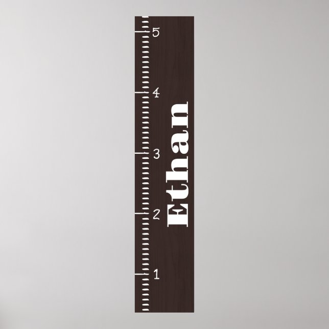 Poster Règle de graphique de croissance humaine personnal (Devant)
