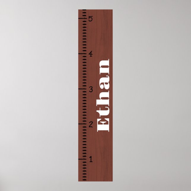 Poster Règle de graphique de croissance humaine personnal (Devant)